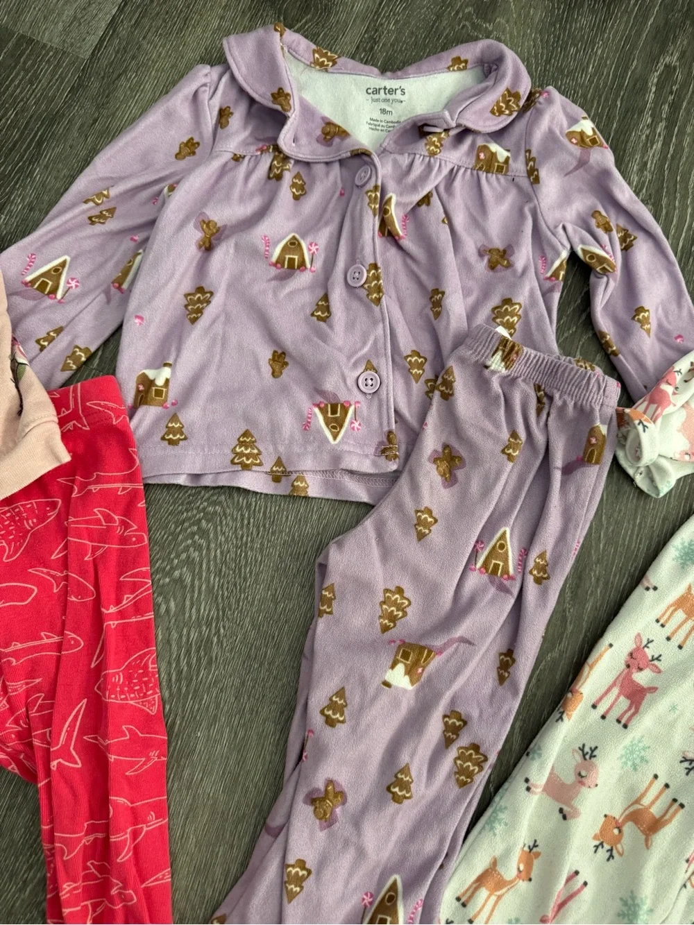 Baby girls 18 month pajama lot